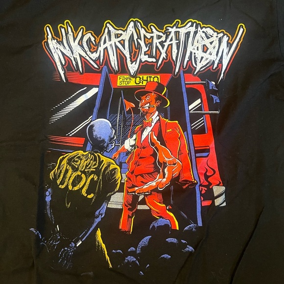 Inkcarceration 2022‎ Large Tshirt Music  Tattoo Festival Ohio Korn Disturbed B33 - Picture 3 of 7